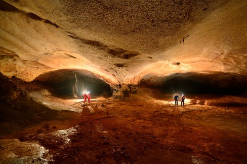 Grotte de Saint-Marcel (Ardèche) - Coude de la grande galerie principale(SP-12-1071)